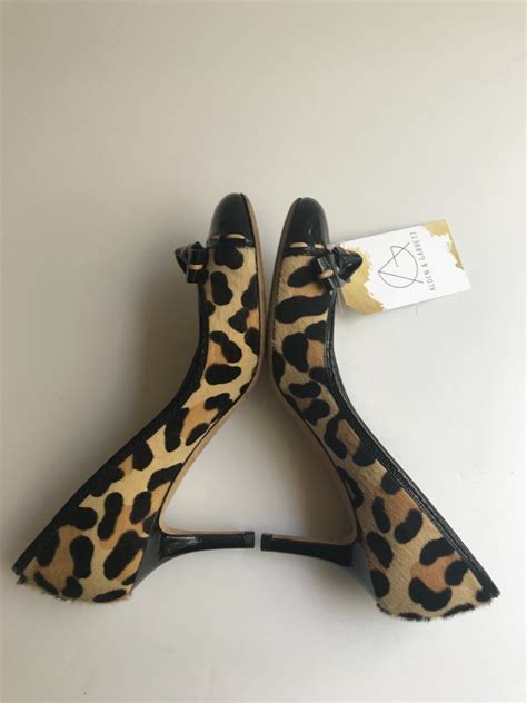 dior leopard print heels